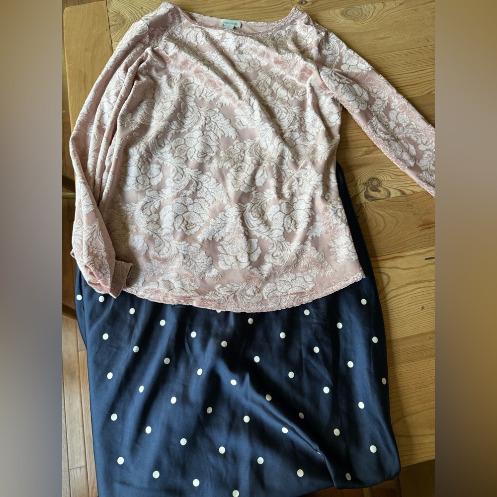 Outfit Alert!!!!! You get the cute velvet top AND pencil skirt!